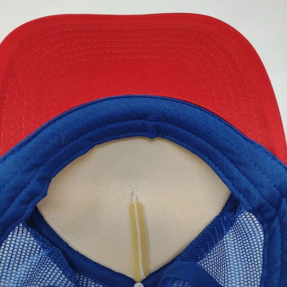Pabst Blue Ribbon Beer Snapback Hat Multicolor OSFA Mesh Back 6 Panel